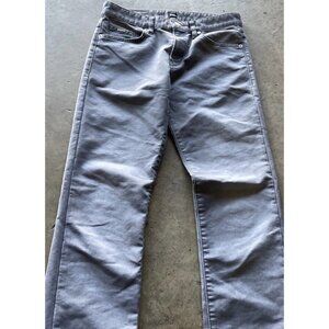 Hugo Boss Silver Gray Trousers Chinos Mens Casual W30 L32 Straight Pants
